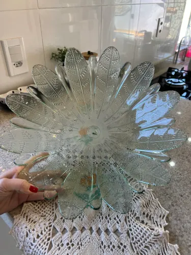 Vendo Fruteira de Vidro Nova - Sem pé
