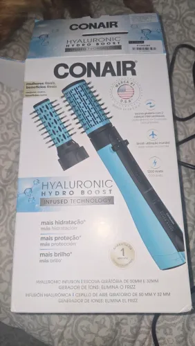 Escova Rotativa Conair Hyaluronic Hydro Boost 1200W Bivolt