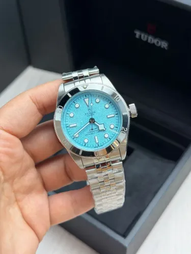 Relógio Estilo Tudor Black Bay 54 Lagoon Blue
