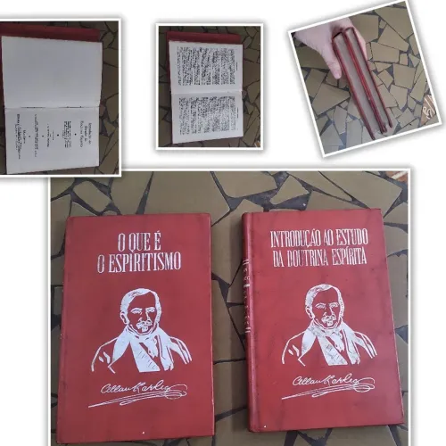 Livro Alan Kardec 2 unidades capa dura