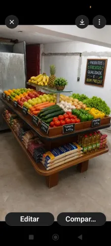 Mesa expositora , mercado, padaria, mercearia