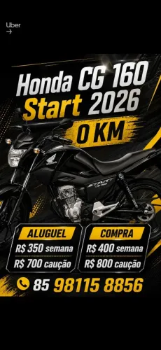 Moto disponivel para aluguel 