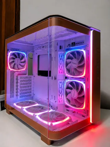 Gabinete ATX King 95 Pro Rose Gold Montech 6x fans