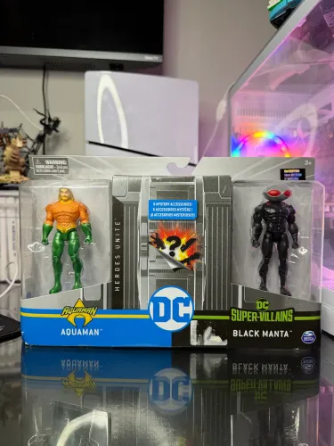 Pack Aquaman é black manta liga da justiça 