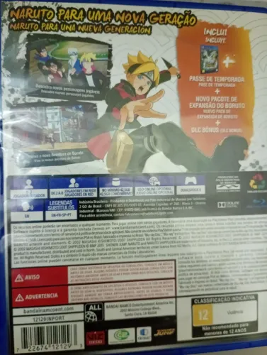 Vendo jogo do Naruto para PS4 mídia física semi-novo  excelente estado.