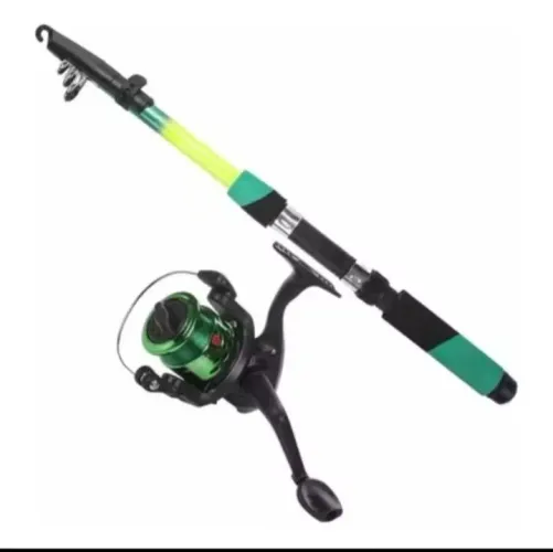 Vara De Pesca Completa Com Molinete Linha Barato