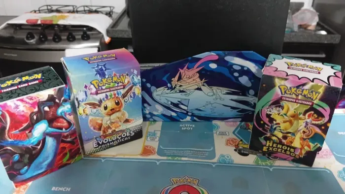 Caixas organizadores cartas pokemon