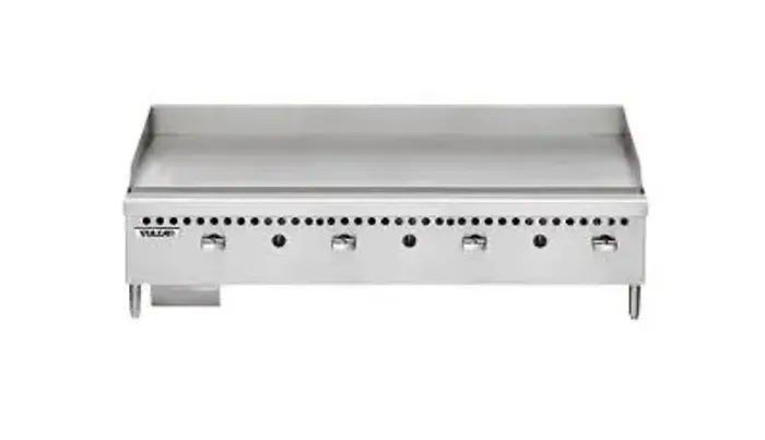Chapa Bifeteira a Gás GLP Vulcan VCRG48 Profissional Inox 25,4mm 4 Queimadores 