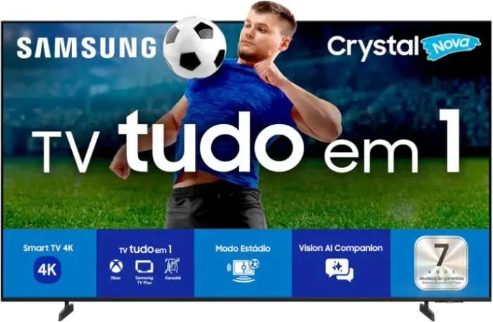 Samsung Smart TV 58" Crystal UHD 4K U8500F 2025 - PRODUTO NOVO!