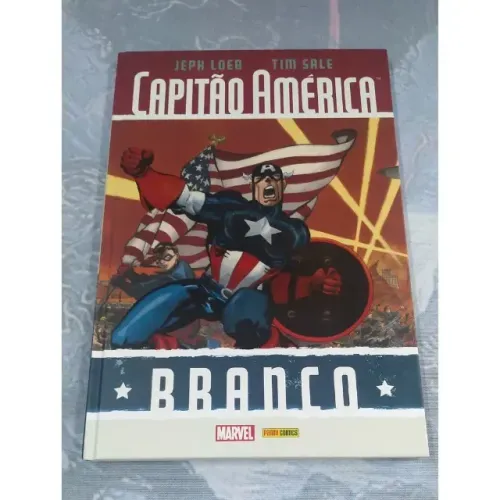 CAPITÃO AMERICA BRANCO JEPH LOEB TIM SALE MARVEL PANINI vingadores hulk homem de ferro