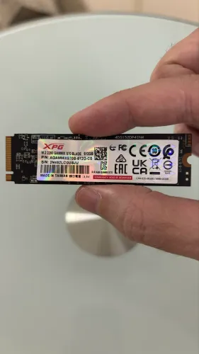 Ssd xpg s70 blade 512gb veloz 7200MB/s leitura 99% saude