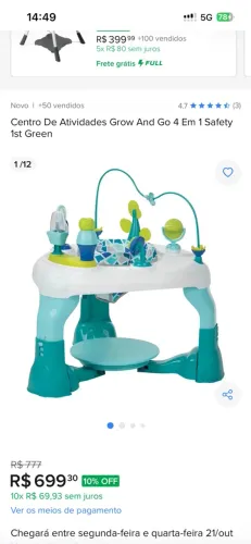 Mesa de atividades infantil