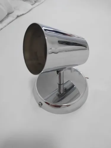 Spot Sobrepor Cromado Prata New Short Móvel P/dicroica Llum 127V/220V