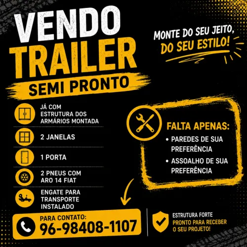 Vendo trailer ( food - truck ) semi pronto 