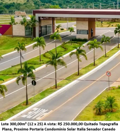 Leia a descrição: Lote 300,00m² - Condomínio Solar Italia