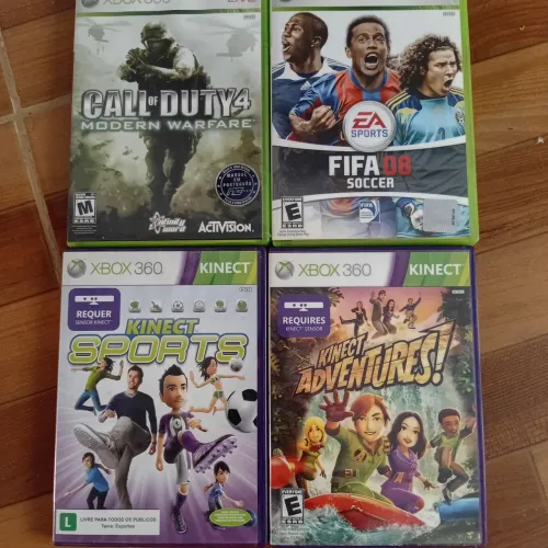 Lote 4 jogos originais Xbox 360 midia fisica
