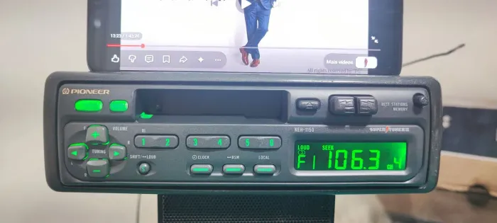 Radio Toca Fitas Pioneer Keh-1150 Com Bluetooth Muito Novo