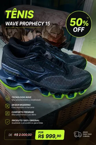 Tênis Mizuno Wave Prophecy 15 Unissex Esportivo