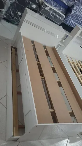 Cama Solteiro C/ Auxiliar( Bicama) c/ 2 Gavetas