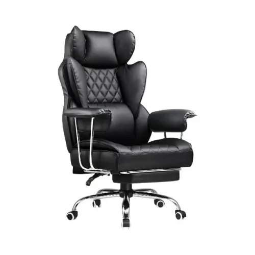 Cadeira De Escritorio Poltrona Luxemburgo Gamer Ergonômica Couro Sintético Tecnológica Com