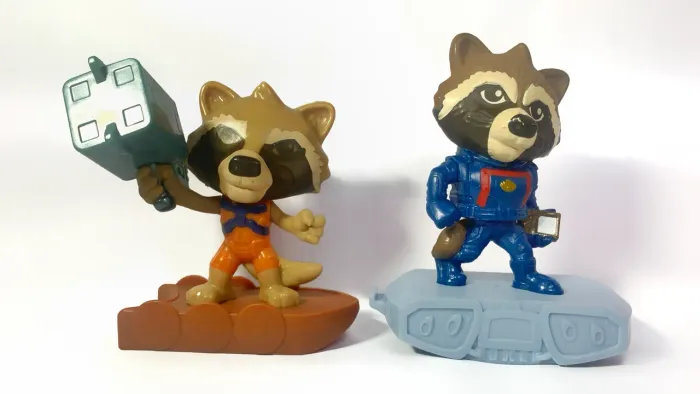 Bonecos Rocket Raccoon - Guardiões da Galáxia Marvel