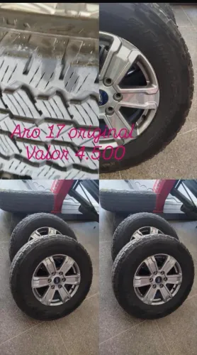Pneus e rodas aro 17 originais nova ranger 