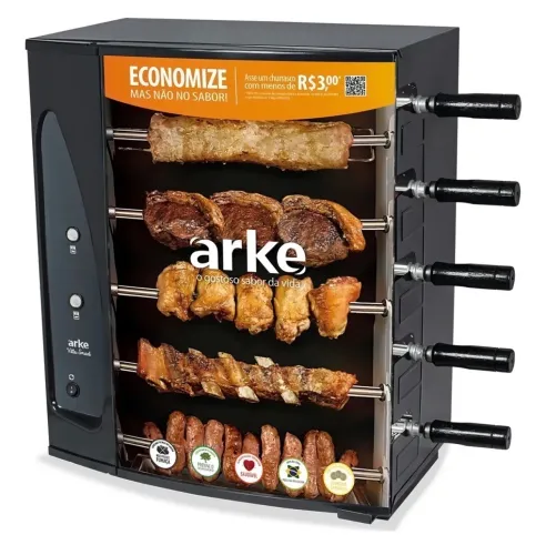 Churrasqueira elétrica arke 5 espetos 127v