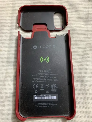Capa Mophie carregador de iPhone XS