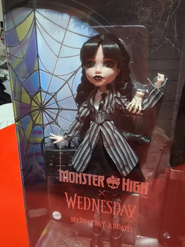 Monster High Wandinha Wednesday Addams - Mattel<br>Este produto está indisponível no momento