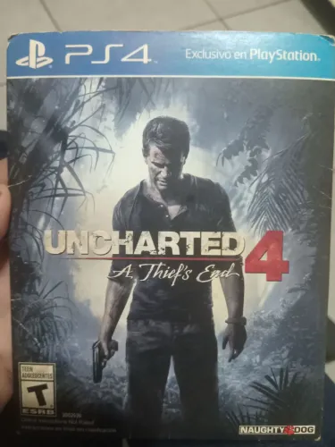 Uncharted 4 Capa papelão ps4 midia física