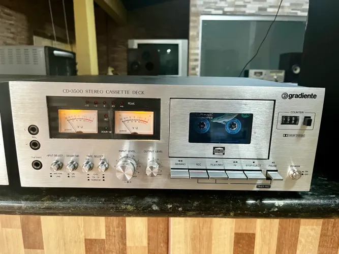 Stereo Cassete Deck Gradiente CD-3500 - Impecável e Revisado!!!