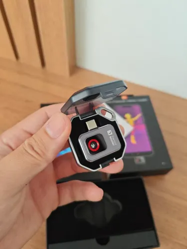 Câmera Térmica P2 - Imagem Térmica 256×192 p/ Smartphone (USB-C Android)