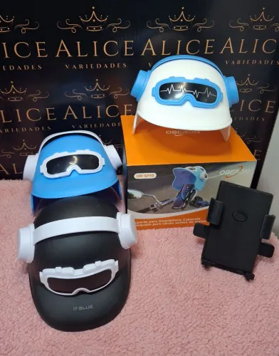 Suporte de celular para moto com capacete 