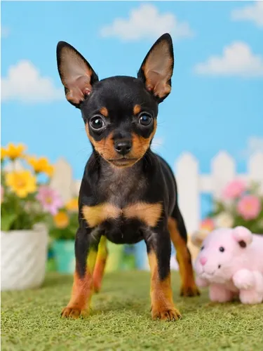 Pinscher 0 -Filhotes com garantia de vida e saúde 1 ano 