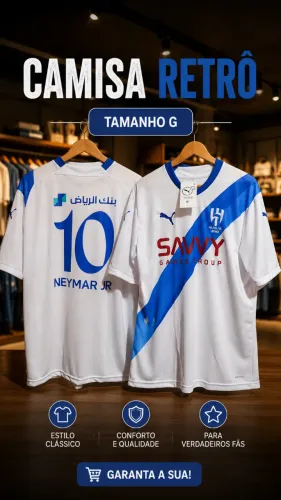 Camisa De Time Neymar Retrô