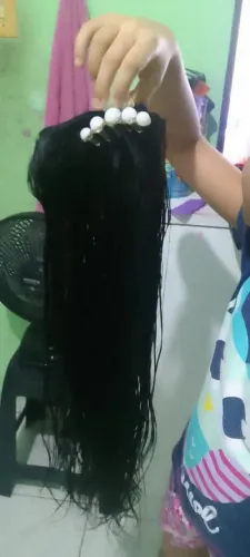 Cabelo humano  mega hair na tela