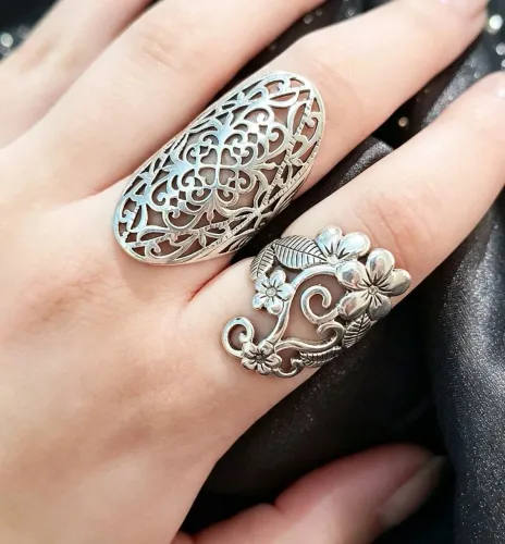 Anéis Boho Antigos Prata 925
