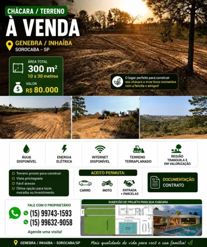 Terreno Genebra inhaiba 300m2