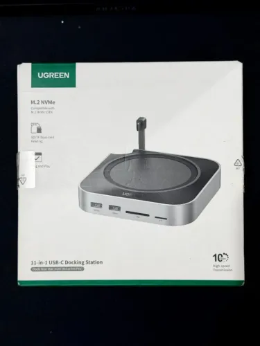 Dock Station Ugreen CM841 - Mac Mini M4 - 11 em 1 - Slot Ssd M2 NVME - 10 Gbps