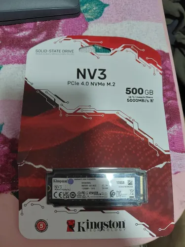 SSD Kingston NV3 500GB M.2 2280 NVMe PCIe 4.0 - Novo
