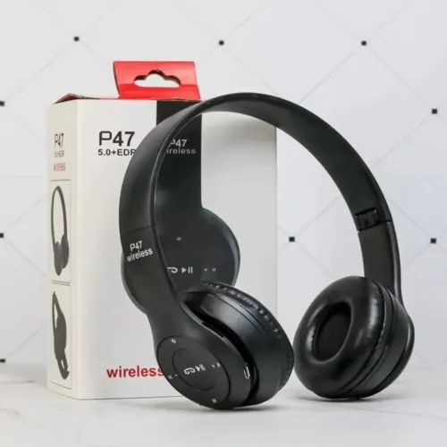Fone bluetooth P47 - Preto
