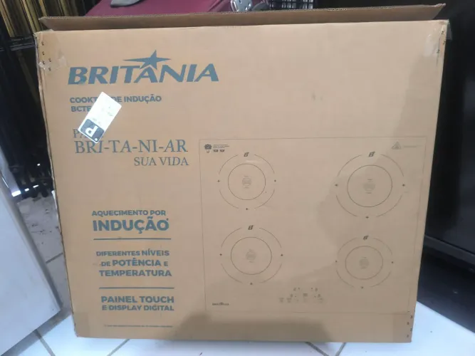 Cooktop de indução Britânia 6000w 4 bocas BCTE40A 220V