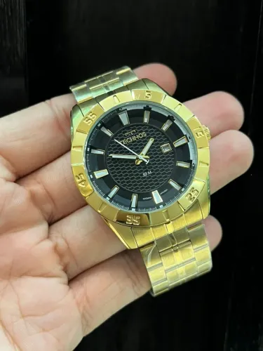 Relógio Masculino Technos Racer Dourado 