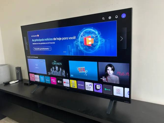 Smart TV LG AI 50" 4K UHD, NanoCell, WebOS 25, HDR10, Preto - 50NANO80ASA
