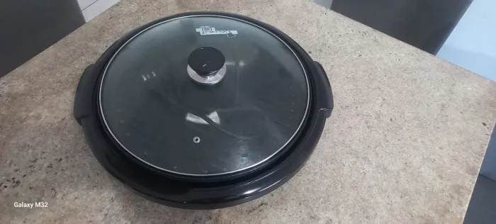 Panela gril com tampa de vidro,  127v, 1.200w