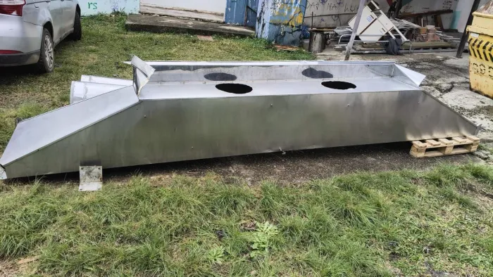 Coifa de aço inox ótimo estado 4,30 m x 0,80