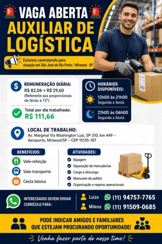 Auxiliar logística 