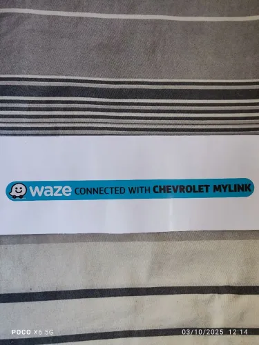 Adesivo GM Chevrolet Waze connect