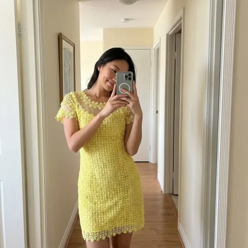 Lindo vestido em guipir