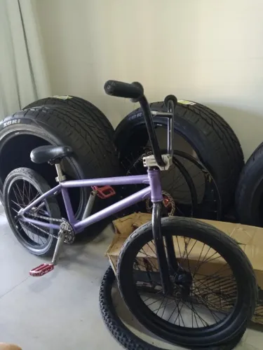 Bmx - quadro e pedivela de Cromo Pro x garfo master mesa e cubo rock bmx